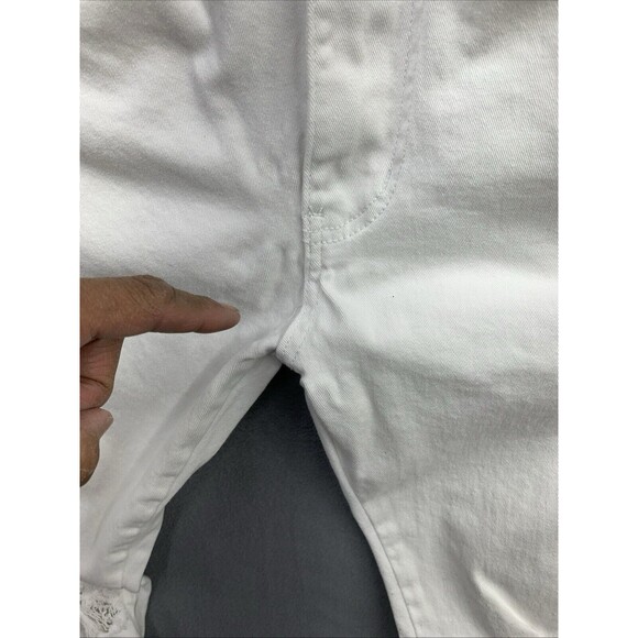 KDNK 11 4 14 11 Denim Jeans Men's Size 32X32 White Orange Reflective Stripes - Picture 14 of 16